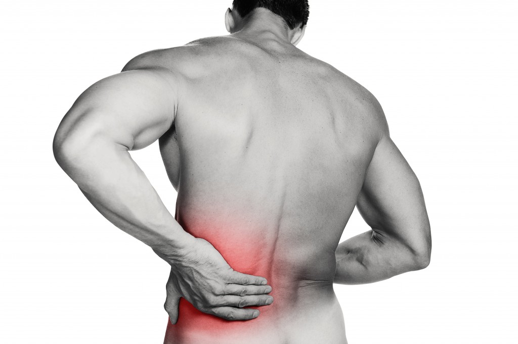 Man with low back pain